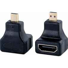 Standartinis HDMI į Micro HDMI kabelį konvertuojantis adapteris 2 Pack Support 4K@30Hz for DSLR Mirrorless Digital Camera Projectors