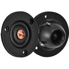 ASHATA 2 x HiFi Stereo Tweeter Speakers, 2 Inch 4 Ohm 30 W Tweeter Bass Loudspeaker, High Pitch Bass Speaker, Car Hi-Fi Dome Tweeter for Bass Speakers/Subwoofer