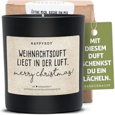 Dovanų Kalėdų kvapioji žvakė su Kalėdų kvapu - natūrali, rankų darbo - tvari dovanų idėja - draugas draugė tėvai mama tėtis senelis senelis Linksma Kalėdų dekoracija Kalėdos - Linksma