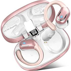Bluetooth 5.4 Headphones Sports Headphones Wireless Bluetooth 75 Hours with HD Mic, 3D Stereo Headphones Bluetooth in Ear, LED Display/IP7 Waterproof Earbuds, 2024 ENC Noise Cancelling Running