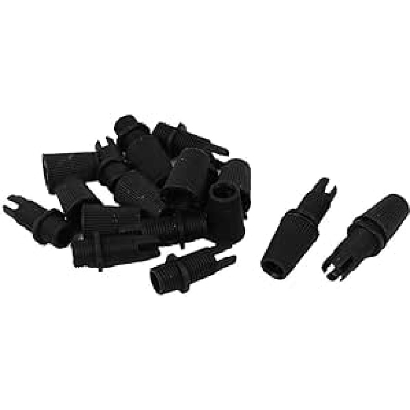 Sourcingmap® Sriegis Reguliuojami spaustuvai Lubų šviesos kabelių klipai Grommet Black 10pcs