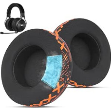Cooling Gel Replacement Ear Pads for Corsair Virtuoso Gaming Headset Corsair Virtuoso Earpads with Smooth Fabric and High Density Memory Foam Sound Insulation