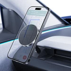 Mobile Phone Holder for Tesla Model Y 2025 and Model 3 2024-2025 Magnetic Mobile Phone Holder Car Magnet for iPhone 12-16 Series and Mobile Phones with Magnetic Case (Not for Proformance)