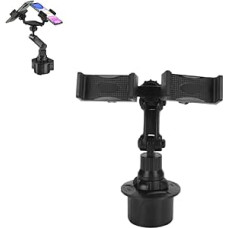 Cup Phone Holder for Car, Dual Phone Holder for Car Cup Holder 360 Degree Rotation Universal Adjustable Car Phone Mount Mobile Phone Seat Mobile Phone Holder Phone Car Holder