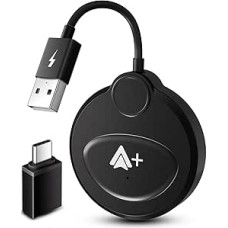 Android Car Wireless Adapter with YouTube, Tiktok for Cars, Convert Wired Android Car to Wireless, Play Videos Online, Compatible with Cars from 2017