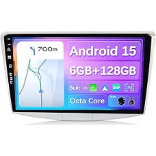 JOYX - 6G + 128G - Android 14 IPS automobilinis radijas tinka Passat B6/B7 Magotan/CC (2010-2018) - Belaidis CarPlay/Android Car/DSP - Kamera ir mikrofonas - 10,1 colio 2 DIN - DAB valdymas vairu Fast-Boot 360
