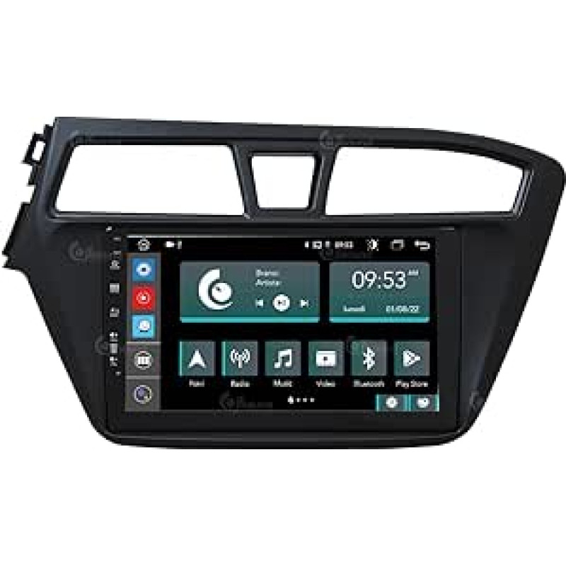 Automobilinis radijo imtuvas Hyundai I20 2015-2018 Android GPS Bluetooth WiFi USB DAB+ jutiklinis ekranas 9 colių 8Core Carplay Android automobilis
