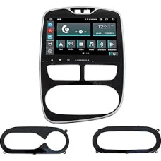 Costum Fit Car Radio for Renault Clio Android GPS Bluetooth WiFi Dab USB Full HD Touchscreen Display 10 Inch Easyconnect 8-Core Processor Voice Commands