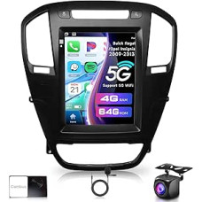 4G + 64G Android Car Radio for Buick Regal 2009-2013/Opel Insignia 2009-2013 9.7 Inch Touchscreen Radio Car with Wireless Carplay Android Car Mirror Link WiFi GPS Bluetooth FM/RDS/EQ Rear View Camera