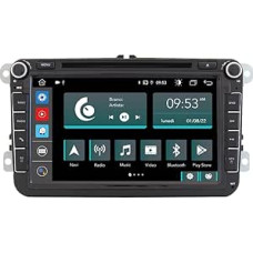 Automobilinis radijo imtuvas Volkswagen Golf Sharan Tiguan Android GPS Bluetooth WiFi USB DAB+ jutiklinis ekranas 8 colių 8 Core Carplay Android automobilis