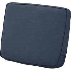 CLASSIC ACCESSORIES Montlake 25 x 18 x 4-inch Water Resistant Patio Lounge Back Cushion, Heather Indigo