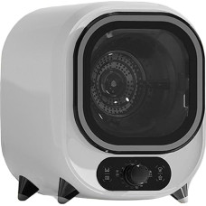 Small Drying Machine, Compact Spin Dryer, Ventilated Drying, 0.8 kg Load, Energy Efficient, Ideal for Households, Apartments and Motorhomes, White