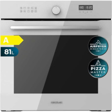 Cecotec Bolero Hexa AF316000 Multifunctional Built-in Oven 60 cm Glass White A 3400 W, 81 L Capacity, 11 Functions with Airfryer Master, Pizza Master, Steam Asisst, Steam EasyClean, 3D Cooking