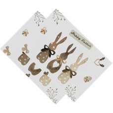 VALICLUD 2 Stück Tischsets Ostern mit Hasenmotiv Hitzebeständige Platzsets aus Strapazierfähigem Stoff Dekorative Tischsets für Esstisch und Party