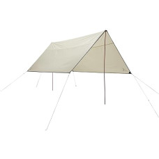 GRAND CANYON Zuni 4, 4 x 4 m daugiafunkcinis tentas su stulpais, palapinės tentas, atsparus vandeniui, UV50+ apsauga, bivakas, kempingas, lauko, sodas