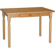 k koma Wooden Dining Table Kitchen Table Drawer Table Solid Pine Restaurant Tables New Alder (50 x 80)