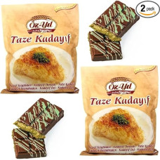 Fresh Kadayif Dough Threads Kadaifi - Angel Hair - Künefe Pasta Kadaifi Kataifi for Dubai Chocolate Chocolate 500 g x 2 Pieces