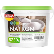 EWL Naturprodukte Natrio milteliai kepimo soda 5,25 kg I Vokiečių gamyba ir užpildymas I Aukšto grynumo maistinė klasė I Kepimo milteliai I Perdirbamas, sandarus kibirėlis