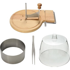 Komplektas Käse- und Schokoladen-Spiralschneider-Set mit Bodenabdeckung und Servierpinzette, Schokoladenschnitzwerkzeug