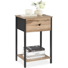 VASAGLE naktinis staliukas su medžiaginiu stalčiumi, 24
