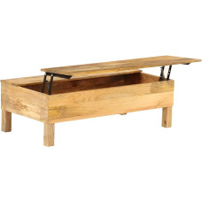 vidaXL Solid Mango medžio kavos staliukas 110x55x35cm Svetainės baldų stovas
