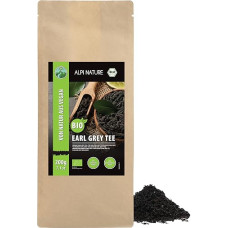 Alpi Nature Earl Grey Organic 200 g, Black Tea with Bergamot Oil, Earl Grey Tea Loose, Organic Black Tea, Naturally Caffeinated