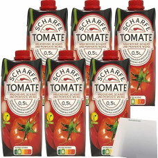 Spicy Tomato, Spicy Tomato and Carrot Juice with Perfect Spice, Pack of 6 (6 x 0.5 Litres) + usy Block