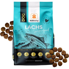 German Shephy Dog Food, Hypoallergenic (500 g), Grain-Free Dry Dog Food, with Salmon & Potato, For Healthy Skin and Shiny Coat, With High Meat Content, Easy to Digest