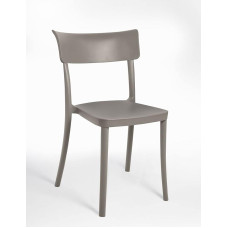 SARETINA Spalvingo dizaino polipropileno kėdės lauko valgomojo virtuvės baras - sukraunamos viena ant kitos - 9 spalvos (4, purvas)