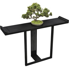 Konsolinis staliukas Medinis konsolinis staliukas lentyna Siauras prieškambario staliukas Šoninis staliukas prie įėjimo, prieškambaryje, svetainėje, miegamajame, už sofos (Noro, 160 cm / 63 coliai)