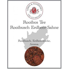 Lerbs & Hagedorn, Rooibos arbata RooibuschSkonis: braškių kremas | 1 kg (apie 81 litras) braškių gabalėlių