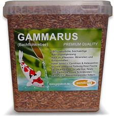 Gammarus (Bach Flohk Crabs) - aukščiausios kokybės užkandis - Koi skanėstai, 5 l