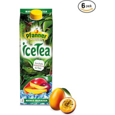Pfanner IceTea Mango Passion Fruit - Direct Brew Black Teas with Mango and Passion Fruit Juice (1 x 2L) (Pack of 6)
