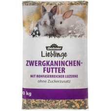 Dehner Lieblinge Rodent Feed, Dwarf Rabbit Feed, with Raw Fibre-Rich Alfalfa, 10 kg