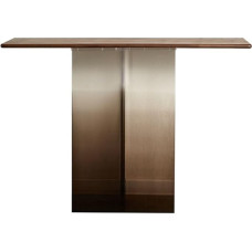 Konsolentisch, Moderner Konsolentisch aus Walnussholz mit Acrylbeinen for den Eingangsbereich und das Wohnzimmer Flurtisch(L)