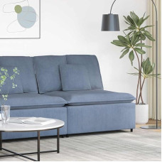 Modulinė vidurinioji sofa su velvetinio audinio apmušalais ir metaliniu rėmu - mėlyna Modelis4104440