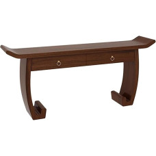 Konsolinis stalas Siauras konsolinis stalas įėjimo zonoje su 2 dideliais stalčiais, plonas sofos stalas prieškambaryje, miegamajame, gyvenamajame kambaryje, fojė (dydis: 39,4 x 14,2 x 33,9 colių)