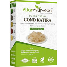 Attar Ayurveda Gond Katira Pure (Edible Gum) Tragacanth Gum High Cooling Properties Herbal Food Super Food 100% Natural No Preservatives 200g