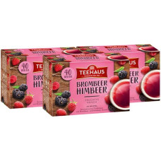 Teehaus Blackberry Raspberry Tea Bag Pack of 3 x 90 g