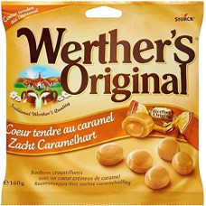 Werther S Original - Delicate Caramel Heart 160g - Pack of 4