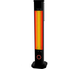 Infrared Heater 2000 W 8 Levels, 2-in-1 Infrared Wall Mounted Standing Device, IP65, Remote Control, Timer, Electric Heater, Infrared Heater Gate, Patio & Indoor, Outdoor