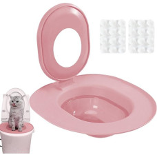 Tualetų mokymas katėms - Abnehmbarer Toilettensitz - Katzen-Toilettensitz-Trainingsset | Für Wohnung, Haus, Keller & Tierbedarf