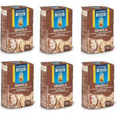 6x De Cecco Semola di Grano Duro Integrale Pilno grūdo kietųjų kviečių manų kruopos 1 kg Idealiai tinka makaronams ir duonai