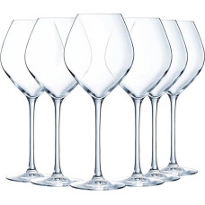 Chef & Sommelier Cheer Up Wine Glass 47 cl Set of 6 Krysta Crystal Glass to Refine Round and Fruity Wines Shine, Transparency and High Resistance