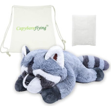 Meškėno svorio žaislas, zoologijos sodo pliušinis žaislas su svoriu, minkšta pilka gyvūnų pagalvėlė prisiglaudimui, 21 colių, 4,4 svarų, bangų saugus meškėno pliušinis žaislas, unikali dovana vaikams