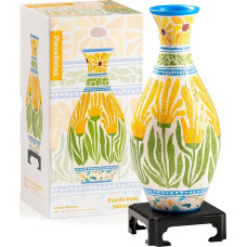 PieceRelax 3D Puzzle Flower Vase - Summer Blossom | 160 Plastic Pieces | DIY Vase for DIY | Relaxing Gift for Home | Gift Idea for Mother's Day, Valentine's Day [S1041]
