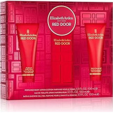Elizabeth Arden Red Door trijų dalių kvepalų rinkinys, kvepalai moterims, dovana moterims, gėlių aromatas, elegantiški ir puošnūs kvepalai