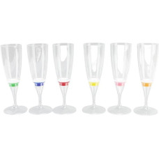 LED Champagne Glasses, LED Wine Champagne Glasses, 6 Pieces LED Wine Champagne Glasses, LED Luminous Cocktail Glasses, Luminous Wine Glasses, Innovative Champagne Glass KTV Wine Goblet Set