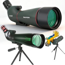 20-60x80 HD vandeniui atsparus stebėjimo teleskopas su trikoju ir išmaniojo telefono adapteriu - paukščių stebėjimui, medžioklei, sportui, laukinei gamtai ir astronomijai