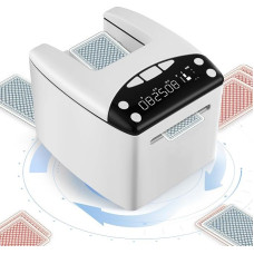 Automatic Card Dealer, Automatic Card Distributor with 8 Players, 360° Rotation, 4000 mAh Rechargeable Battery, Card Distributor for UNO, Poker, Monopoly Deal, Bycicle and Maverick Card